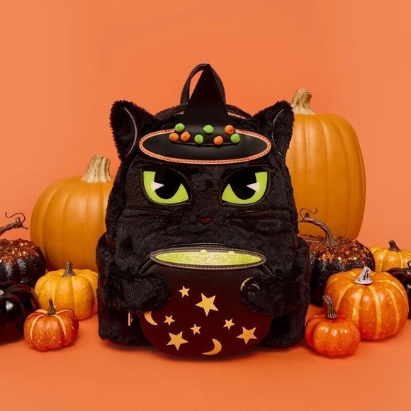 Loungefly Disney Hocus Pocus Binx Costume Light Up Glow Mini Backpack Exclusive main image 6